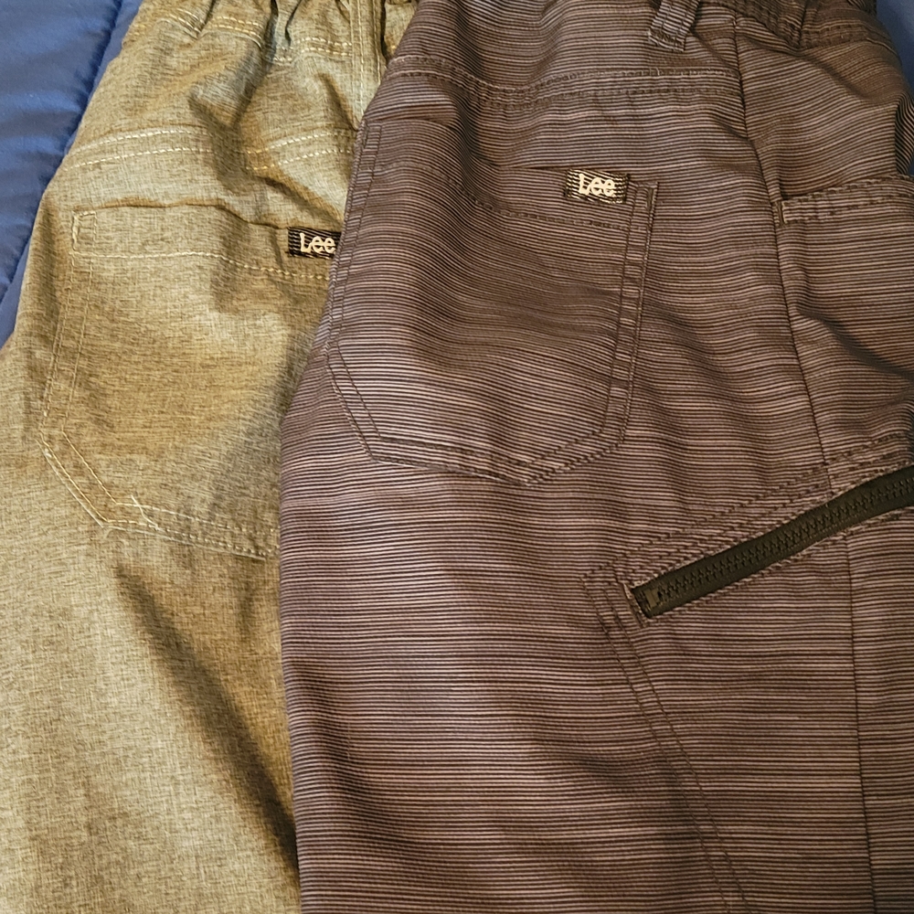 Lee Dual-Tone Pants in Gray and Dark Gray